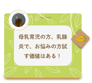 母乳育児の方、乳腺炎で、お悩みの方試す価値はある！